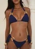 Moda Minx Iconic Isle Navy Atka Triangle Bikini Top - XL Image 2