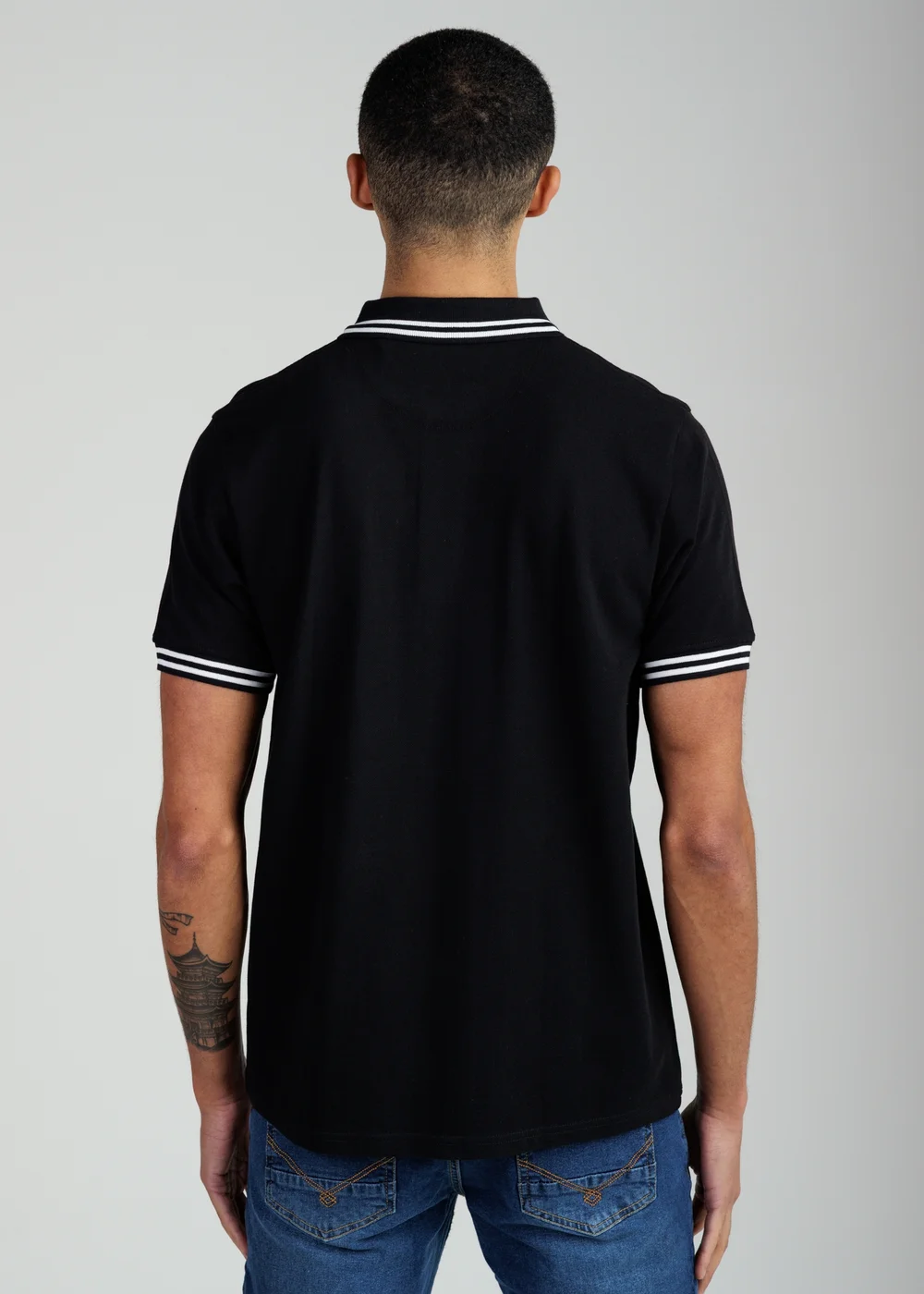 Firetrap Multi 3 Pack Regular Fit Cotton Stripe Polos - XL Image 5