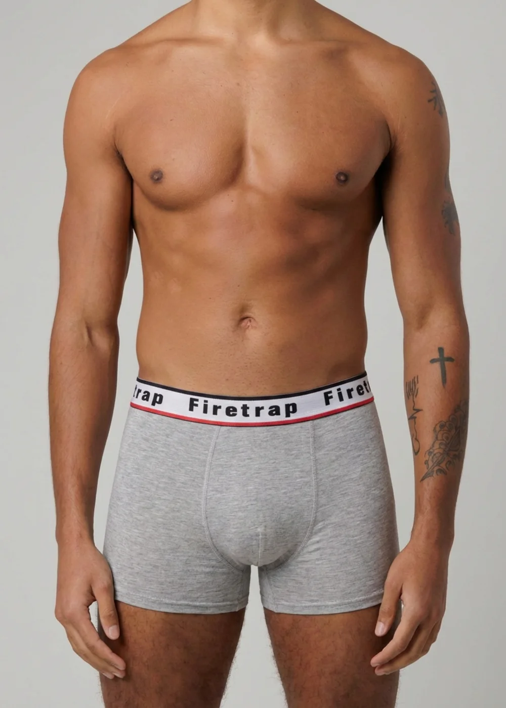 Firetrap Multi 3 Pack Cotton Stretch Boxers With Logo Waistband - L Image 4