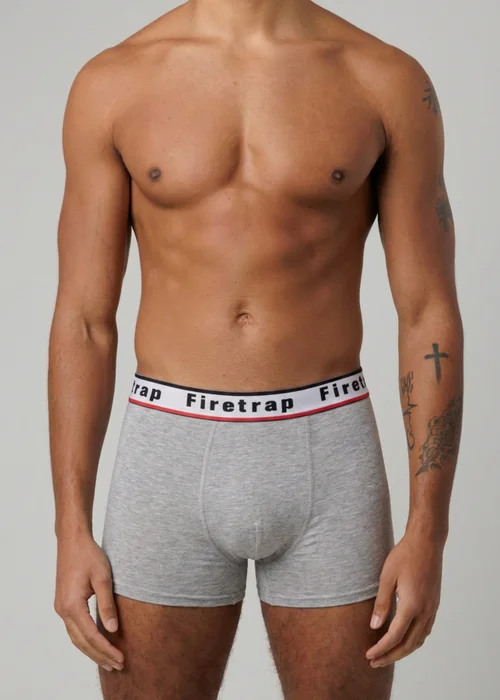 Firetrap Multi 3 Pack Cotton Stretch Boxers With Logo Waistband - L Image 4
