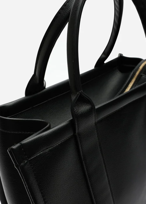 Where's That From Black Quarry Tote Bag With Cross Body Strap - One Size Image 5