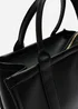 Where's That From Black Quarry Tote Bag With Cross Body Strap - One Size Image 5