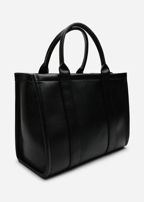 Where's That From Black Quarry Tote Bag With Cross Body Strap - One Size Image 4