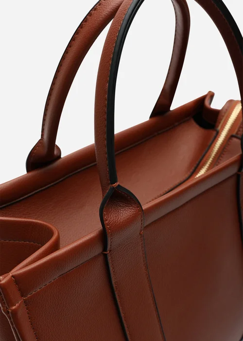 Where's That From Brown Quarry Tote Bag With Cross Body Strap - One Size Image 3