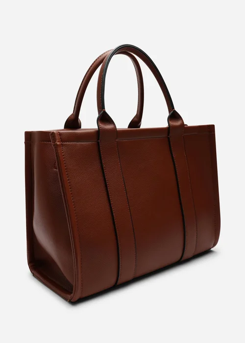 Where's That From Brown Quarry Tote Bag With Cross Body Strap - One Size Image 2