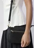 Where's That From Black Elani Small Double Zip Cross Body Bag - One Size Image 1