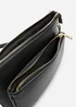 Where's That From Black Elani Small Double Zip Cross Body Bag - One Size Image 5