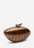 Where's That From Brown Benna Marble Acrylic Clutch - One Size Image 4
