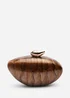 Where's That From Brown Benna Marble Acrylic Clutch - One Size Image 3