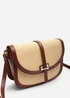 Where's That From Tan Amira Raffia Cross Body With Flap Bag - One Size Image 3