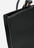 Where's That From Black Mariella Faux Leather Tote Bag - One Size Image 3