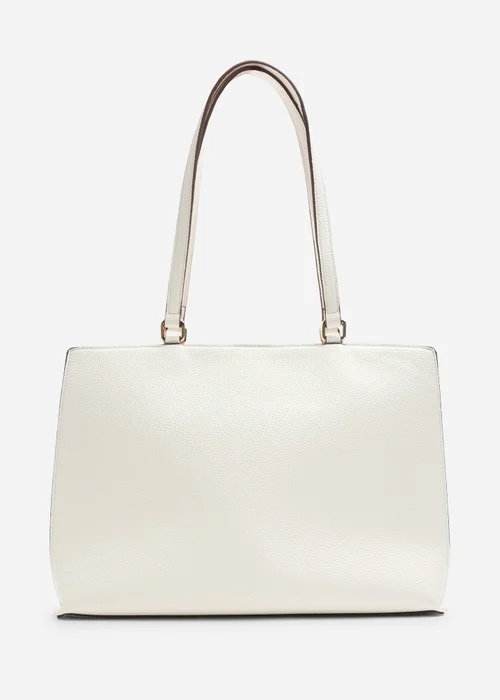 Where's That From Cream Mariella Faux Leather Tote Bag - One Size Image 1