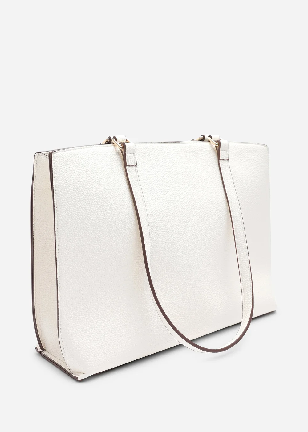 Where's That From Cream Mariella Faux Leather Tote Bag - One Size Image 3