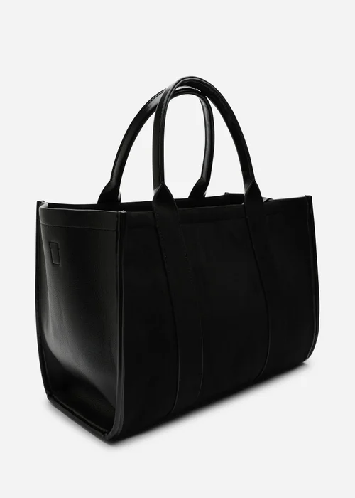 Where's That From Black Quarry Tote Bag With Cross Body Strap - One Size Image 3
