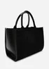 Where's That From Black Quarry Tote Bag With Cross Body Strap - One Size Image 3