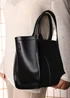 Where's That From Black Quarry Tote Bag With Cross Body Strap - One Size Image 6