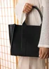 Where's That From Black Quarry Tote Bag With Cross Body Strap - One Size Image 1