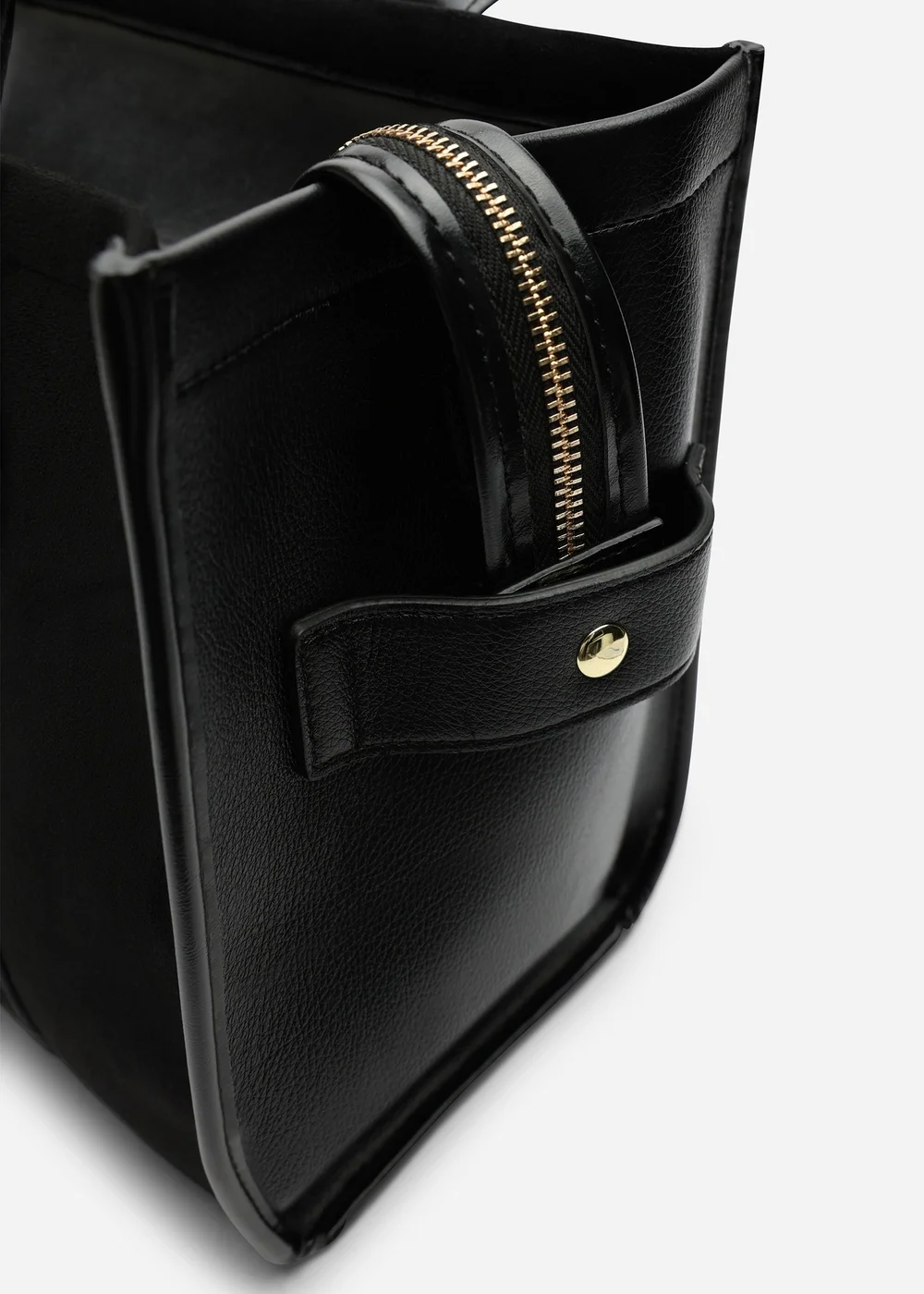 Where's That From Black Quarry Tote Bag With Cross Body Strap - One Size Image 5