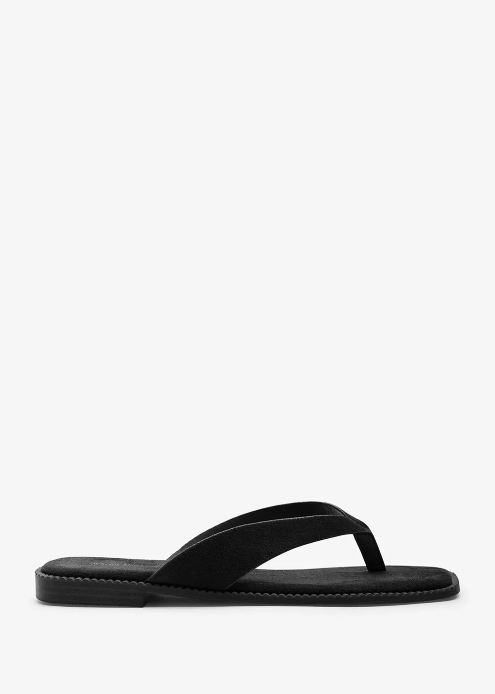 Where's That From Black Lirena Square Toe Flip Flop Sandal - 8 Image 2