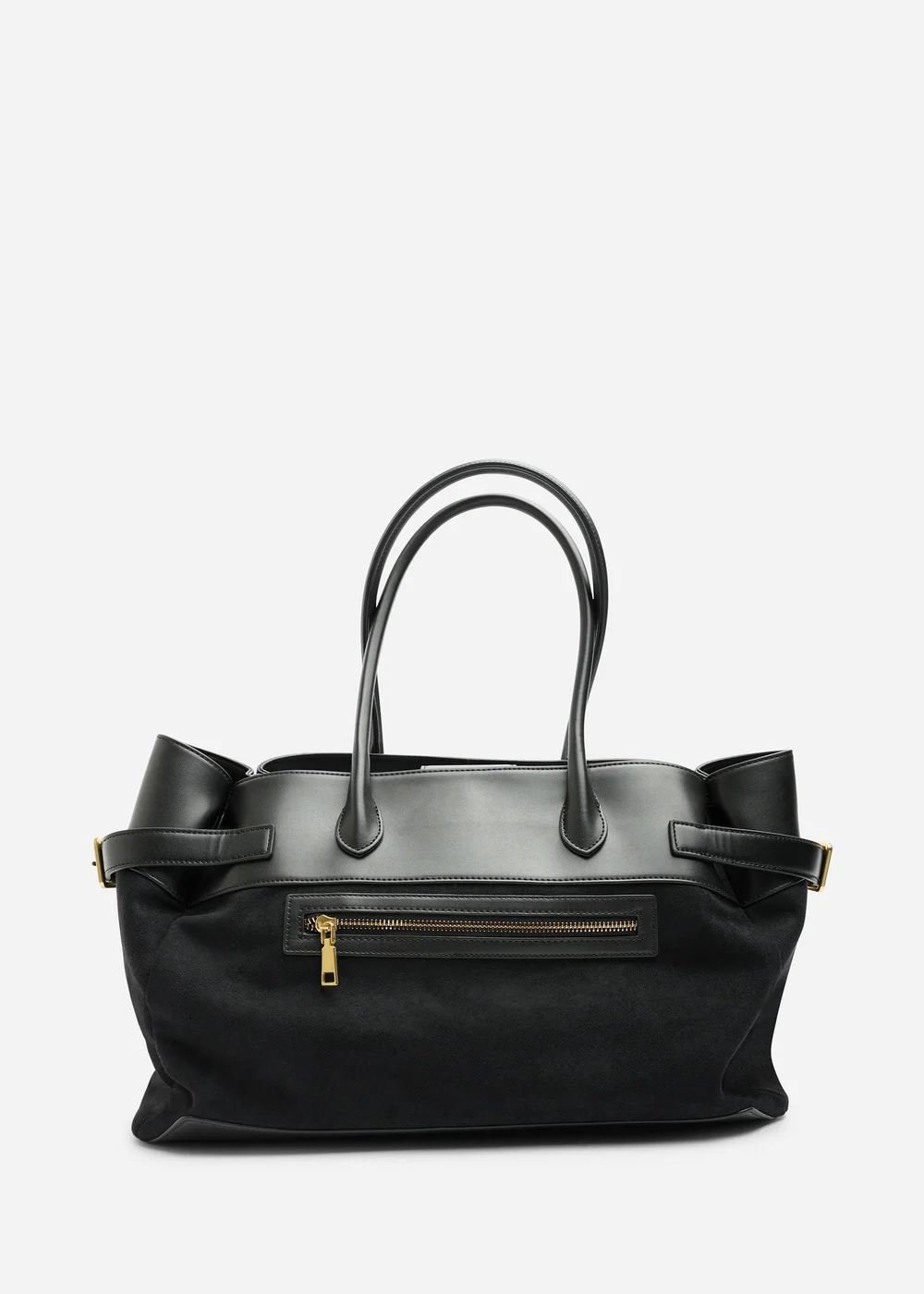 Where's That From Black Lyanna Buckled Tote Bag With Side Zip - One Size Image 2