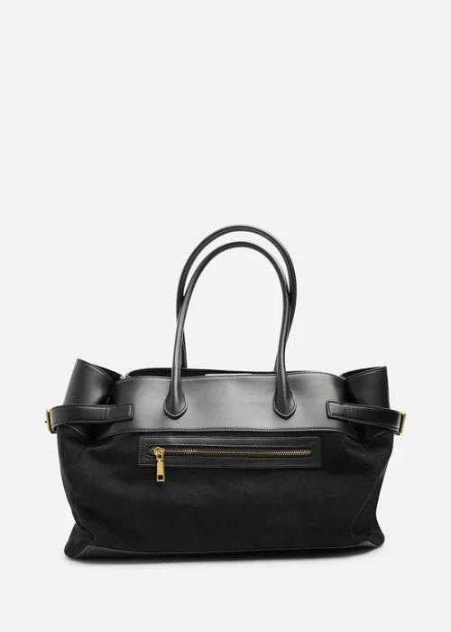 Where's That From Black Lyanna Buckled Tote Bag With Side Zip - One Size Image 2
