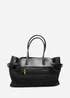 Where's That From Black Lyanna Buckled Tote Bag With Side Zip - One Size Image 2