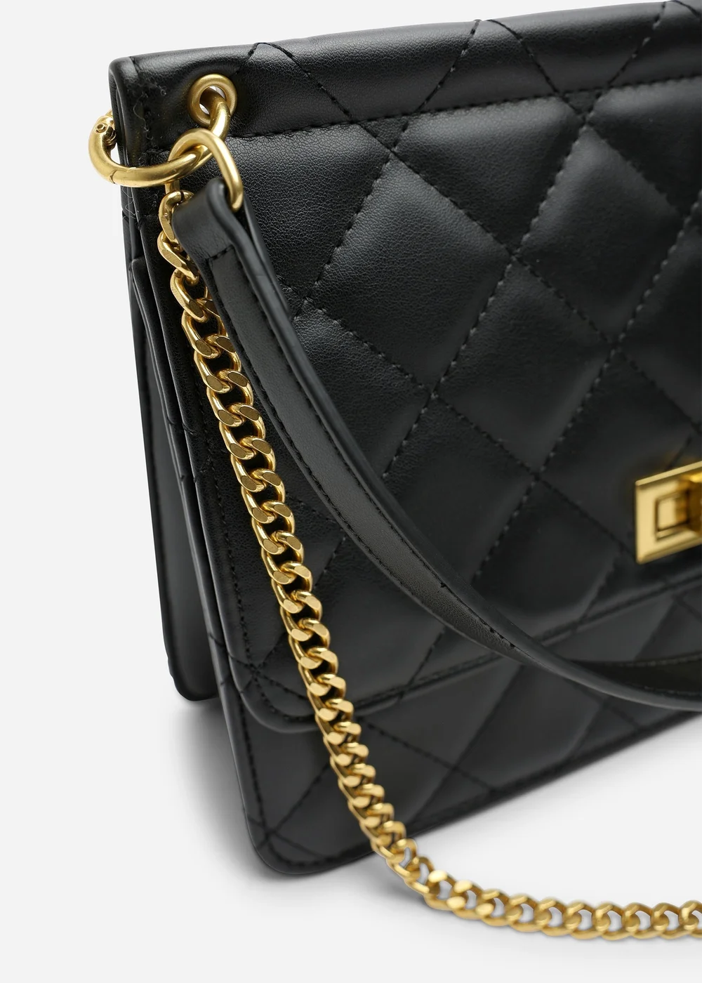 Where's That From Black Arisbeth Quilted Cross Body Shoulder Bag - One Size Image 5