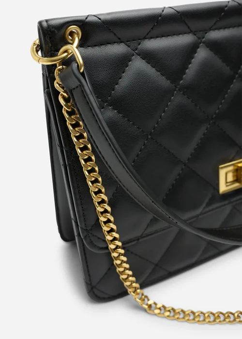 Where's That From Black Arisbeth Quilted Cross Body Shoulder Bag - One Size Image 5