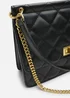 Where's That From Black Arisbeth Quilted Cross Body Shoulder Bag - One Size Image 5