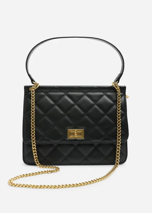 Where's That From Black Arisbeth Quilted Cross Body Shoulder Bag - One Size Image 2