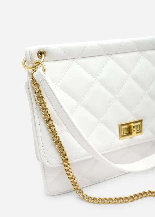 Where's That From Cream Arisbeth Quilted Cross Body Shoulder Bag - One Size Image 5