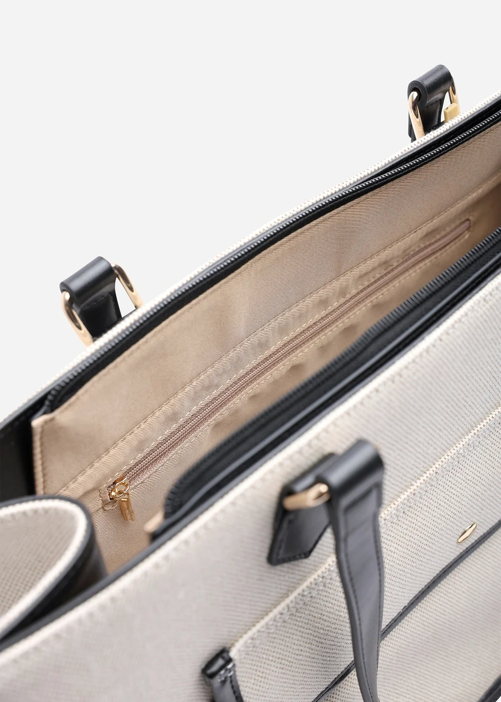 Where's That From Black Henley Canvas Shoulder Tote Bag - One Size Image 4