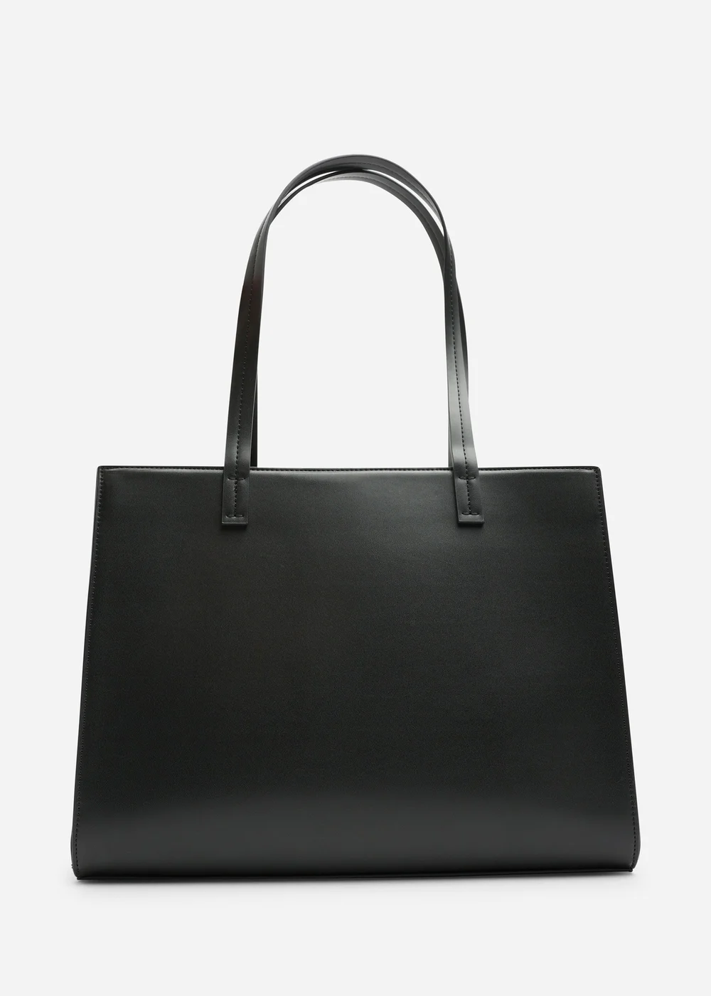 Where's That From Black Bailee Double Handle Tote Bag With Central Fastening - One Size Image 1