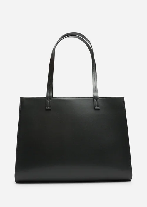 Where's That From Black Bailee Double Handle Tote Bag With Central Fastening - One Size Image 1