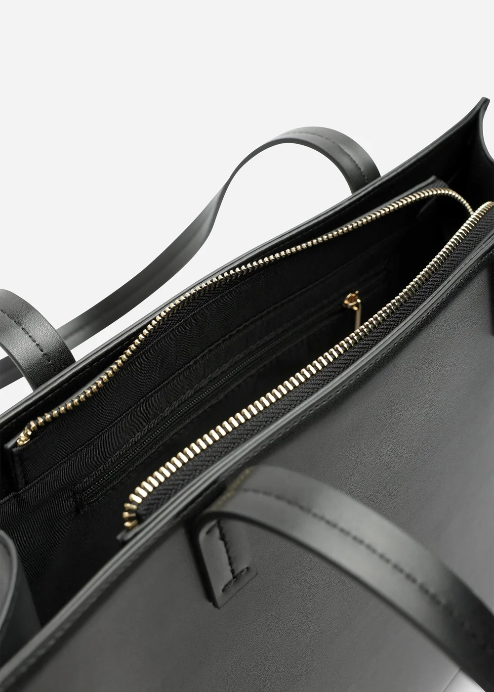 Where's That From Black Bailee Double Handle Tote Bag With Central Fastening - One Size Image 4
