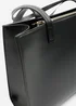 Where's That From Black Bailee Double Handle Tote Bag With Central Fastening - One Size Image 3