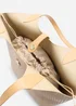Where's That From Beige Akira Raffia Shoulder Bag With Contrast Front Pocket - One Size Image 5
