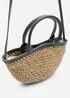 Where's That From Olive Jianna Woven Raffia Tote With Cross Body - One Size Image 2