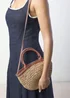 Where's That From Tan Jianna Woven Raffia Tote With Cross Body - One Size Image 5