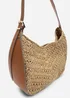 Where's That From Tan Harmoni Woven Natural Fibre Shoulder Bag - One Size Image 2