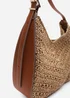 Where's That From Tan Harmoni Woven Natural Fibre Shoulder Bag - One Size Image 5