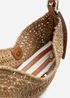 Where's That From Tan Harmoni Woven Natural Fibre Shoulder Bag - One Size Image 3
