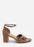 Where's That From Camel Avelia Strappy Block Heel Sandal - Size 6 Image 2