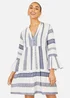 Yumi White Cotton Stripe Tunic - 24 Image 1