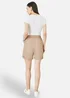 Yumi Brown Pleat Front Shorts - 12 Image 2
