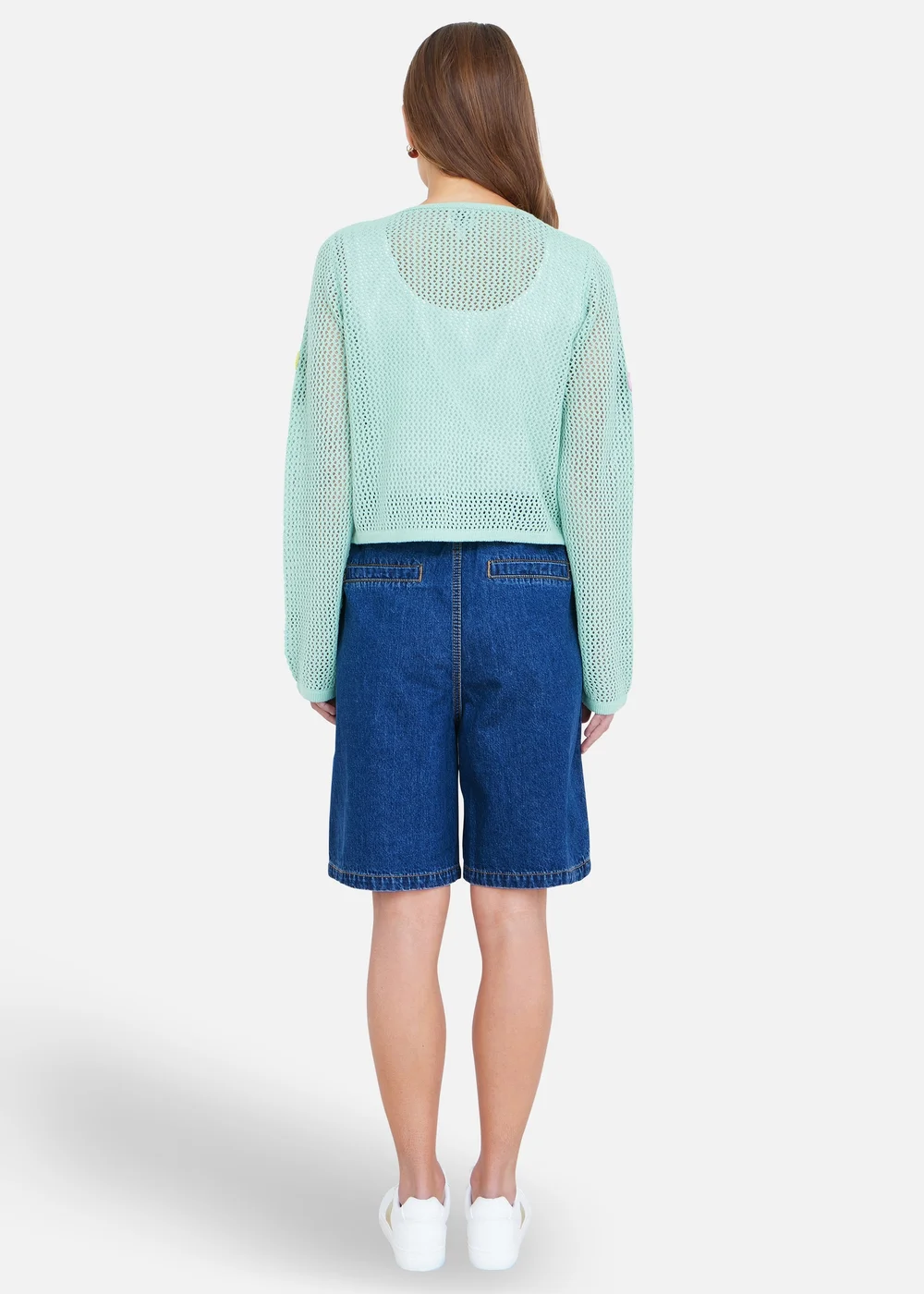 Yumi Blue Denim Wide Leg Shorts - 16 Image 2