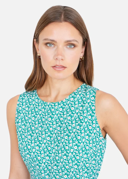 Yumi Green Ditsy Culotte Jumpsuit - 12 Image 3