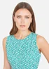 Yumi Green Ditsy Culotte Jumpsuit - 12 Image 3