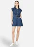 Yumi Blue Chambray Cotton Playsuit - 12 Image 1