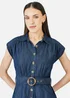 Yumi Blue Chambray Cotton Playsuit - 12 Image 3